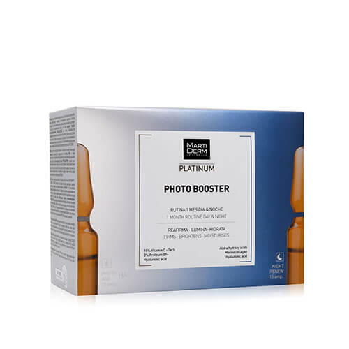 MartiDerm Platinum Photo Booter Rutina Día y Noche 30 ampollas