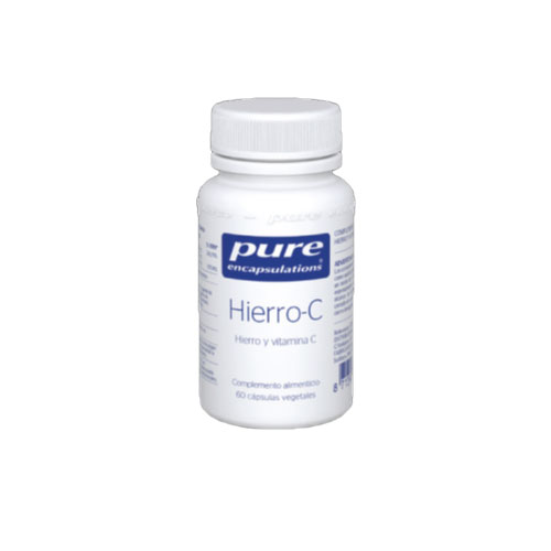 PURE Encapsulations Hierro-C 60 cápsulas 20g