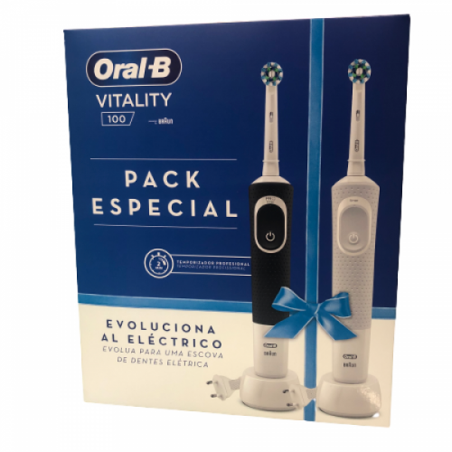 Oral B Pack Duplo Cepillo Dental eléctrico Vitality
