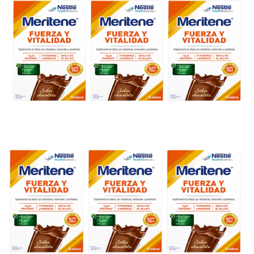 Meritene Fuerza y Vitalidad Batido de Chocolate 15 Sobres