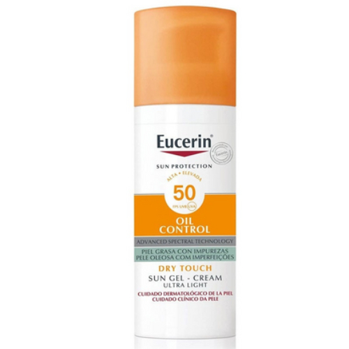 Eucerin Sun Facial Gel-Crema Oil Control Dry Touch FPS50+ 50 ml – Farmacia  Granvia 216