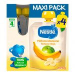 NESTLÉ Bolsita Plátano y Manzana 4x90g