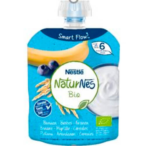 NATURNES BIO Plátano, Arándanos y Cereales