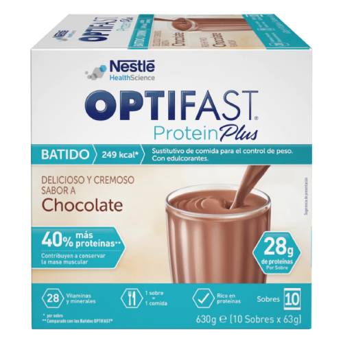 Galantería Luna punto Optifast Protein Plus Batido Chocolate 10 Sobres - Farmacia Granvia 216
