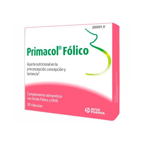 Primacol Fólico 30 cápsulas – Farmacia Granvia 216